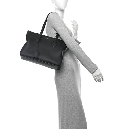 Salvatore Ferragamo Grained Calfskin Medium Star Tote Black 2 of 14