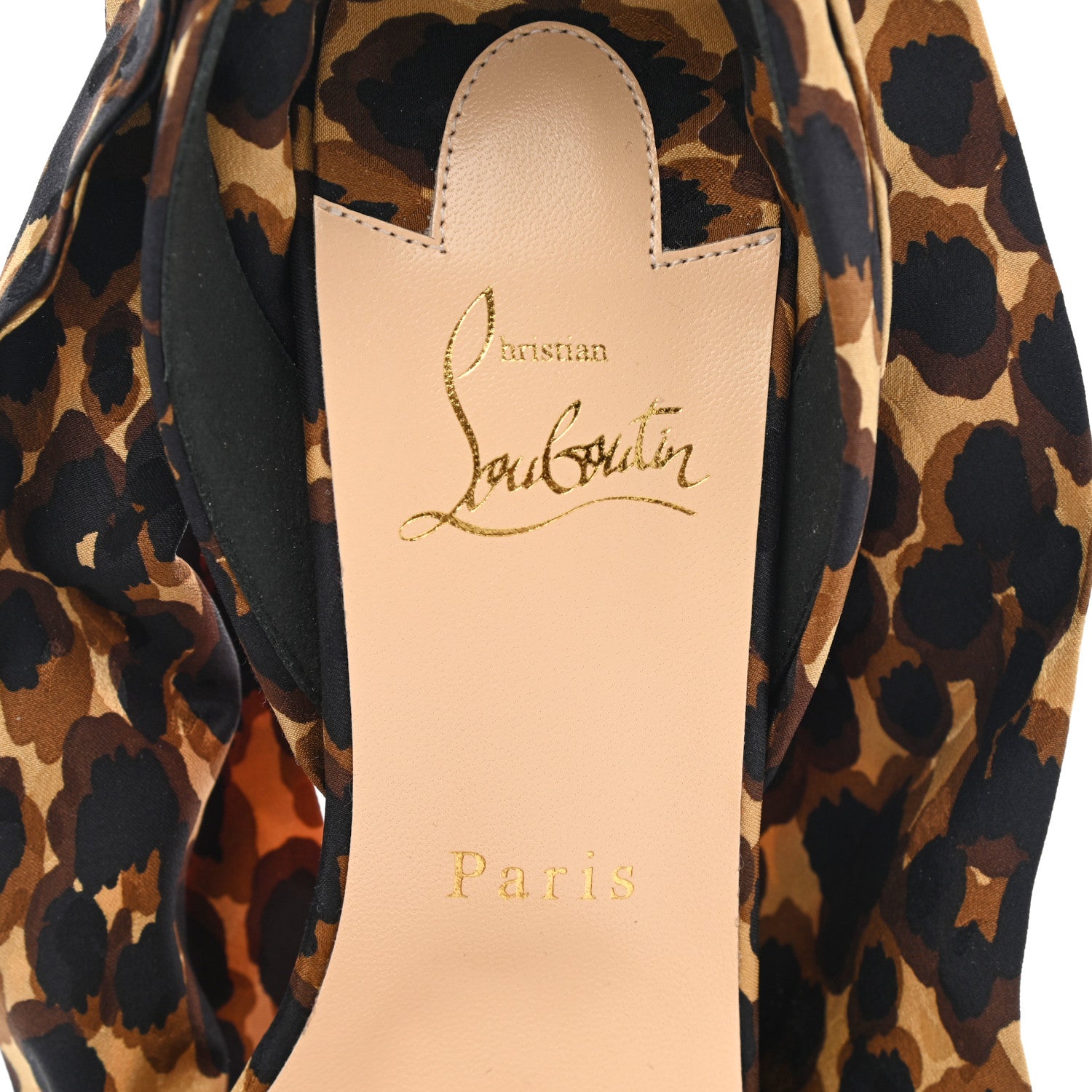 Christian Louboutin Leopard Du Desert 100 Sandal 39.5 Brown 7 of 8