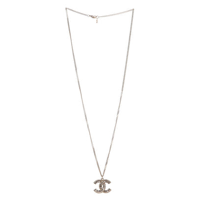 Chanel Baguette Crystal CC Necklace Light Gold 3 of 7