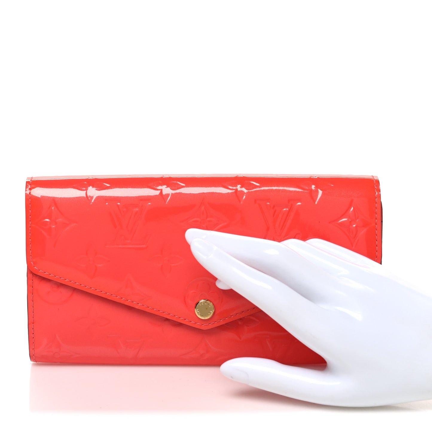 Vernis Sarah Wallet NM Rose Litchi