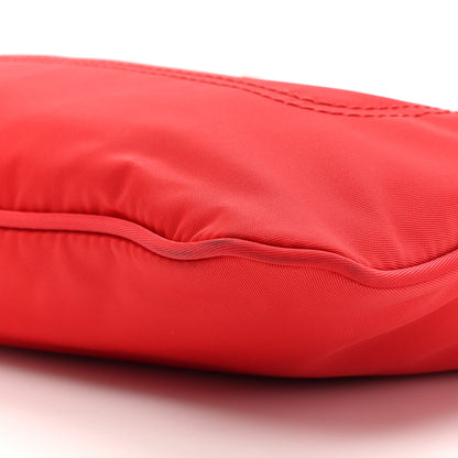 Prada Tessuto Nylon Saffiano Flat Messenger Bag Rosso 8 of 9