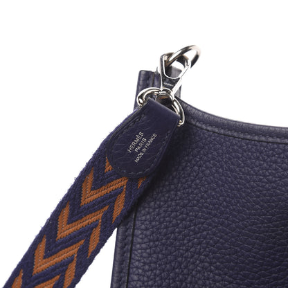 Hermes Taurillon Clemence Amazone Evelyne TPM Bleu Encre 7 of 12