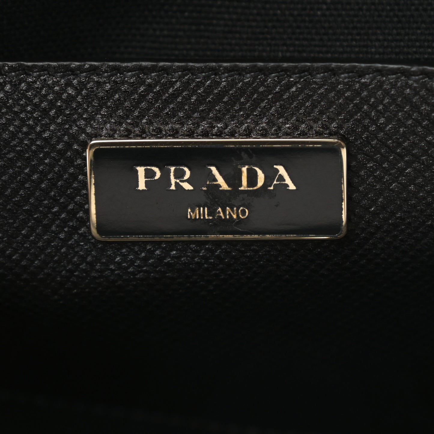 Saffiano City Calfskin Bi-Color Tote Bluette Black