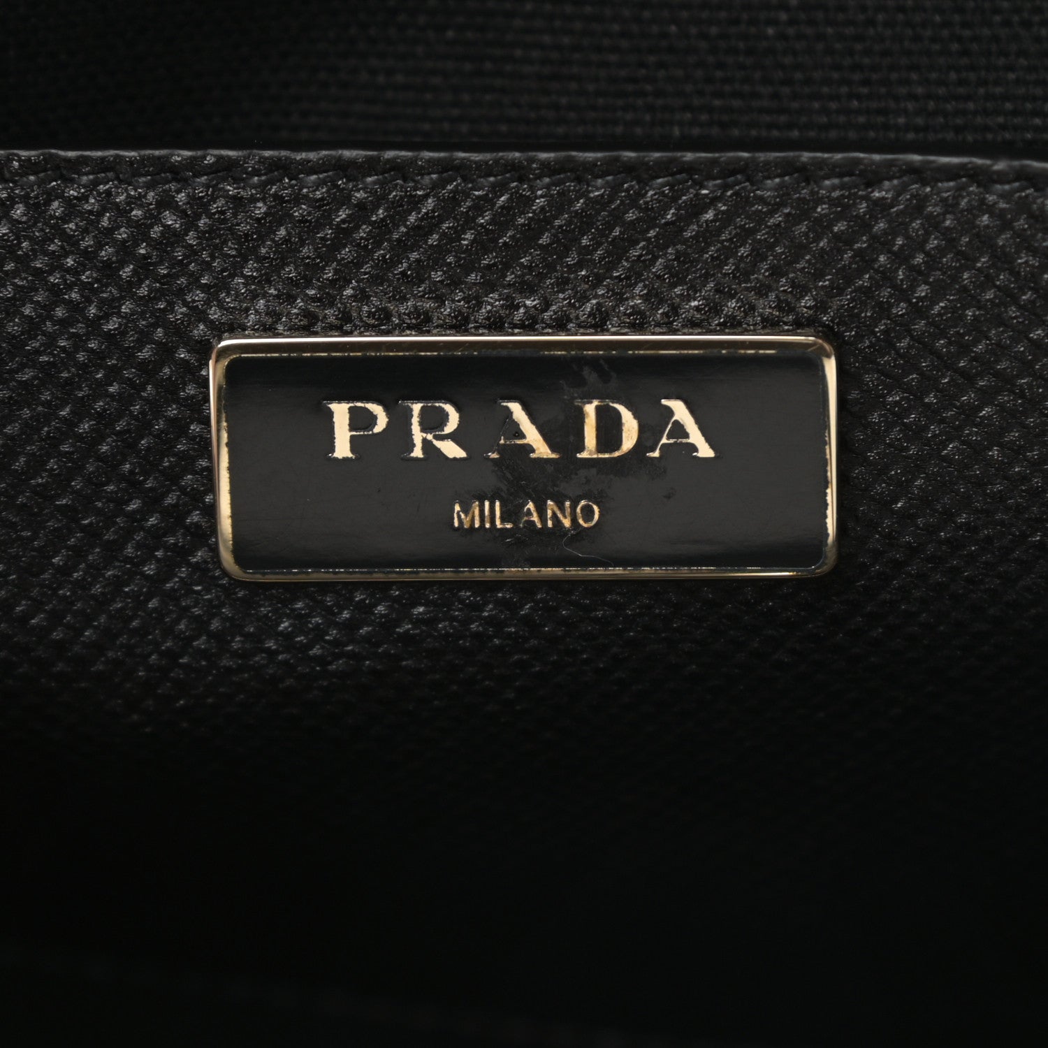 Prada Saffiano City Calfskin Bi-Color Tote Bluette Black 7 of 18