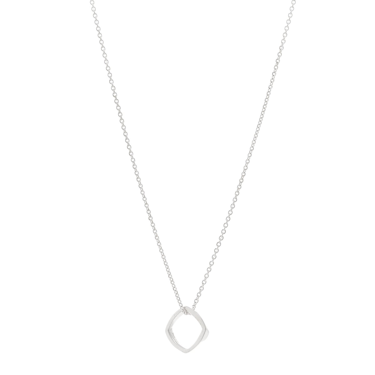 Sterling Silver Frank Gehry Torque Pendant Necklace