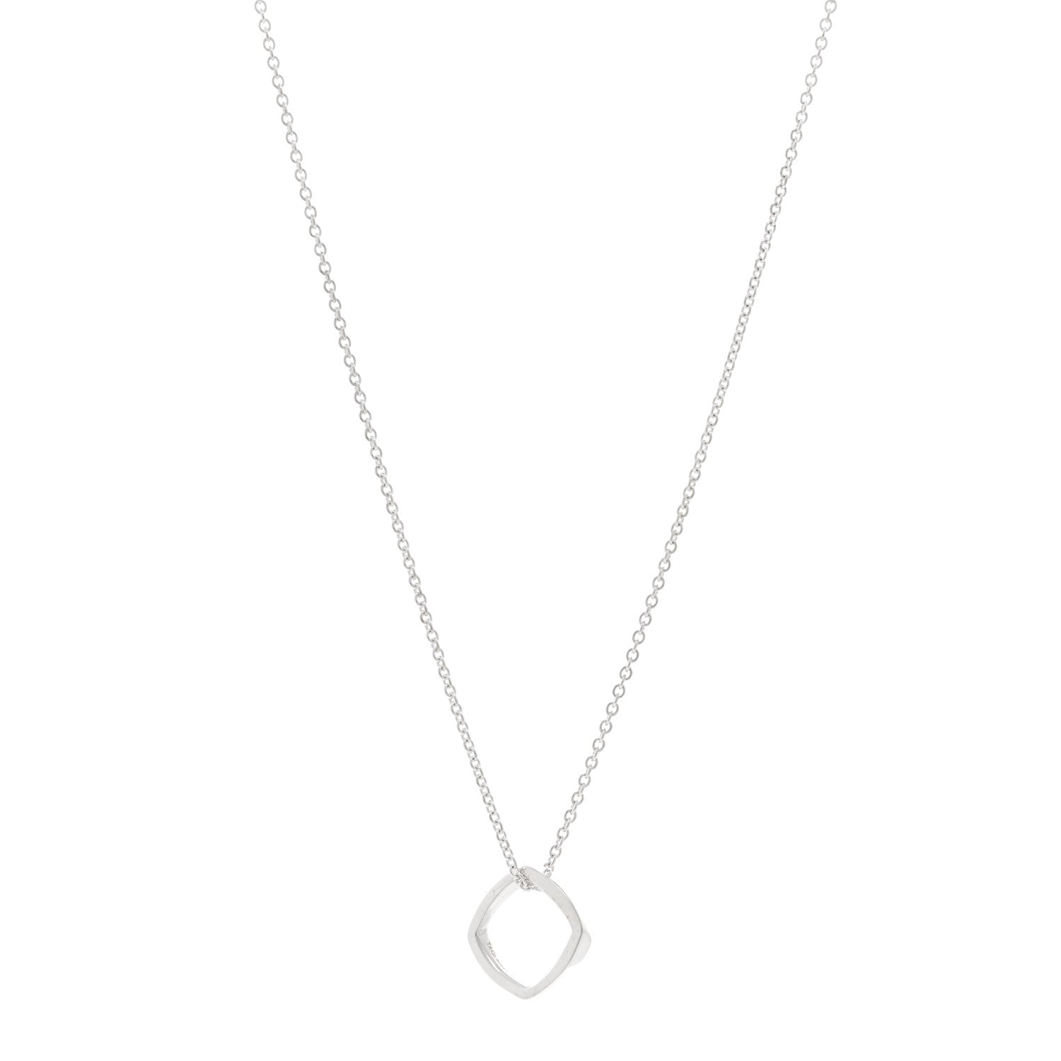 Tiffany Sterling Silver Frank Gehry Torque Pendant Necklace 1 of 5