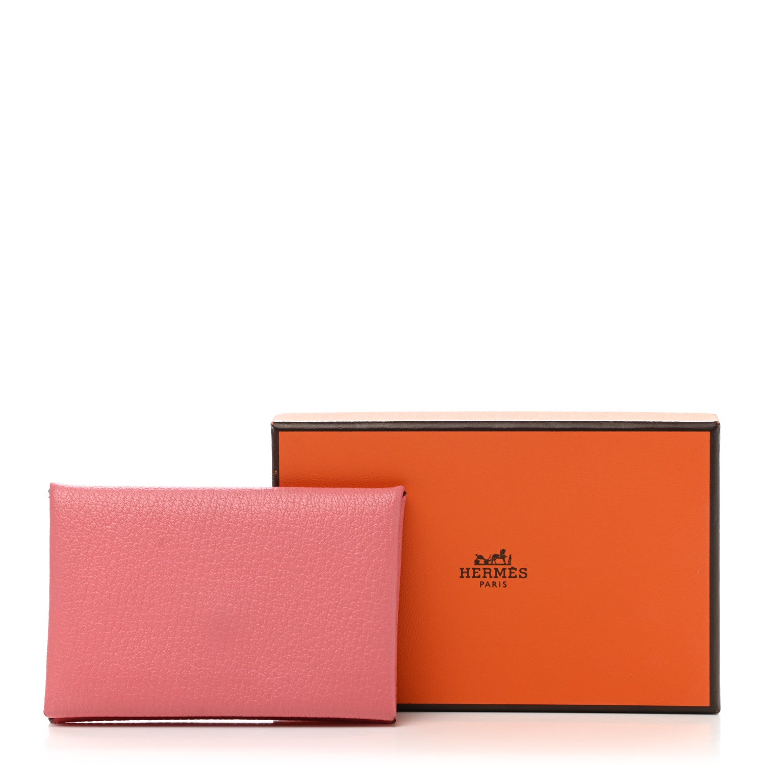 Hermes Chevre Mysore Calvi Card Case Rose Ete 9 of 9