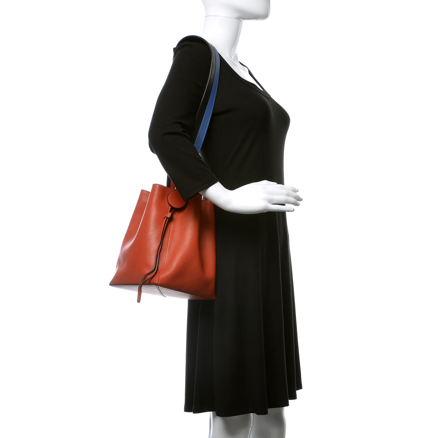 Hermes Volupto Evercolor Sac Licol 17 Rouge Duchesse Bleu Brighton Bleu Indigo 2 of 10