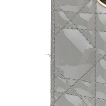 Christian Dior Patent Cannage Small Lady Dior Grey 13 of 18