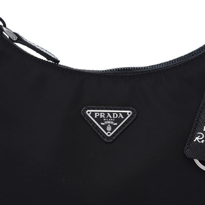 Prada Tessuto Nylon Mini Re-Edition 2000 Bag Black 10 of 11
