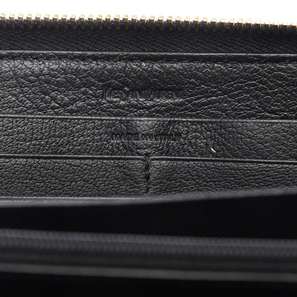 Saint Laurent Chevre Belle De Jour Zip Around Wallet Black 8 of 9