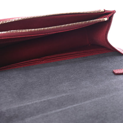 Fendi Vitello Elite Crystal Fendi Loves Monster Eyes Tube Wallet on Chain Rosso Scuro Multicolor 4 of 4