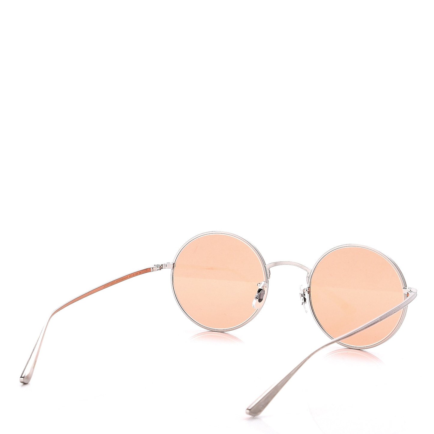 The Row After Midnight Round Sunglasses Pewter Pink