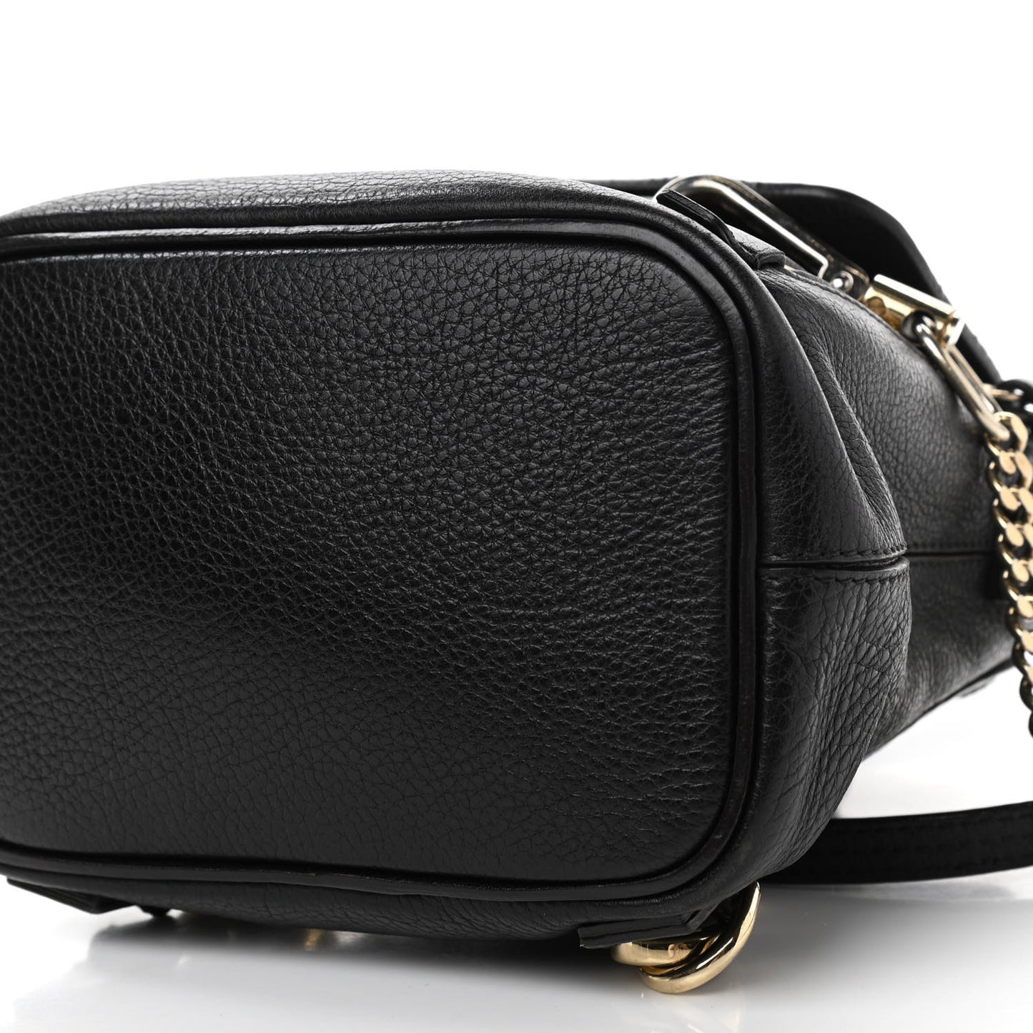 Suede Calfskin Mini Faye Backpack Black