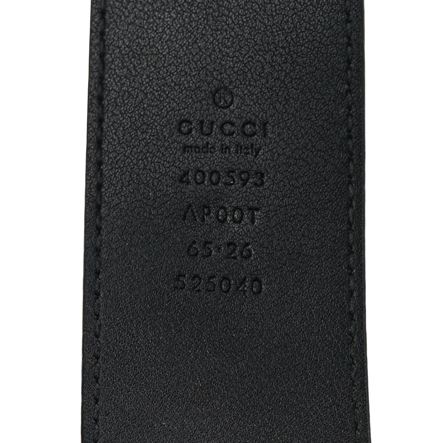 Gucci Calfskin Double G 40mm Belt 65 26 Black 3 of 4