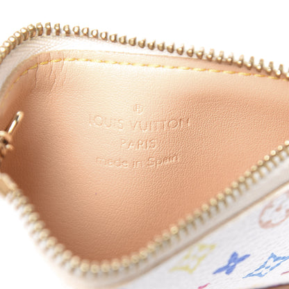 Louis Vuitton Monogram Multicolor Key Pouch White 6 of 7