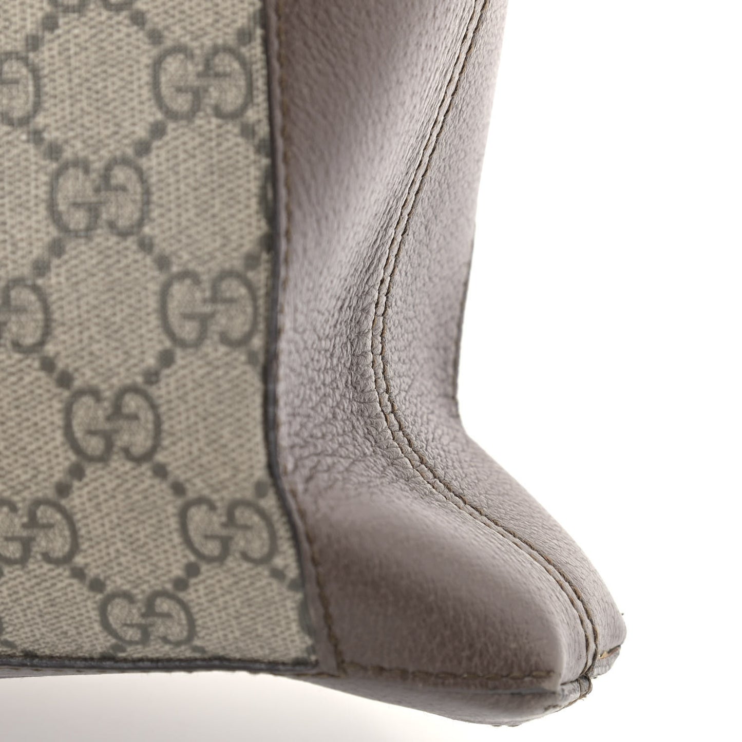 GG Supreme Monogram Web Large Ophidia Vertical Shopping Tote Brown