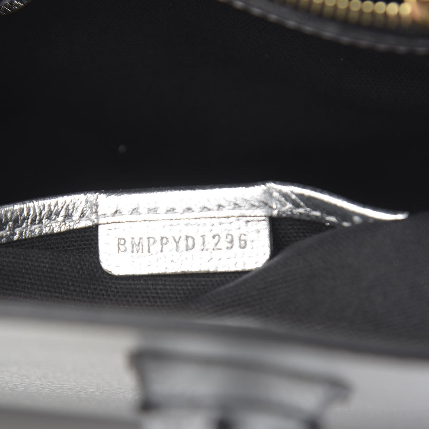 Metallic Grainy Calfskin House Check Medium Banner Tote Silver