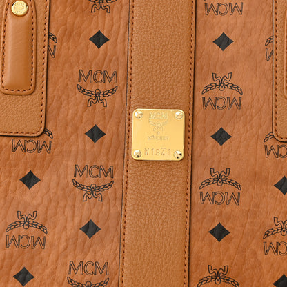 MCM Visetos Large Liz Reversible Shopper Tote Cognac 7 of 16