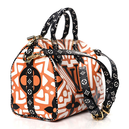 Louis Vuitton Monogram Giant Crafty Speedy Bandouliere 25 Creme Caramel 3 of 11