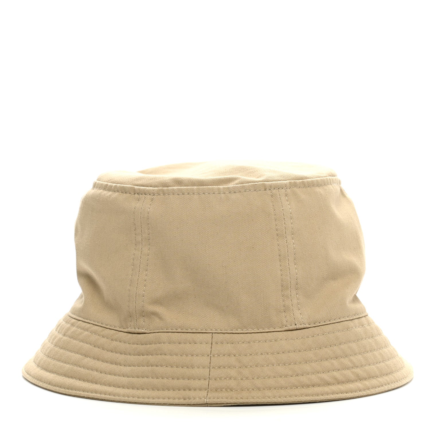 Hermes Gabardine Cotton Calvi Bucket Hat 59 Beige Toast 5 of 9