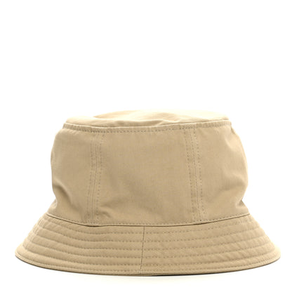 Hermes Gabardine Cotton Calvi Bucket Hat 59 Beige Toast 5 of 9