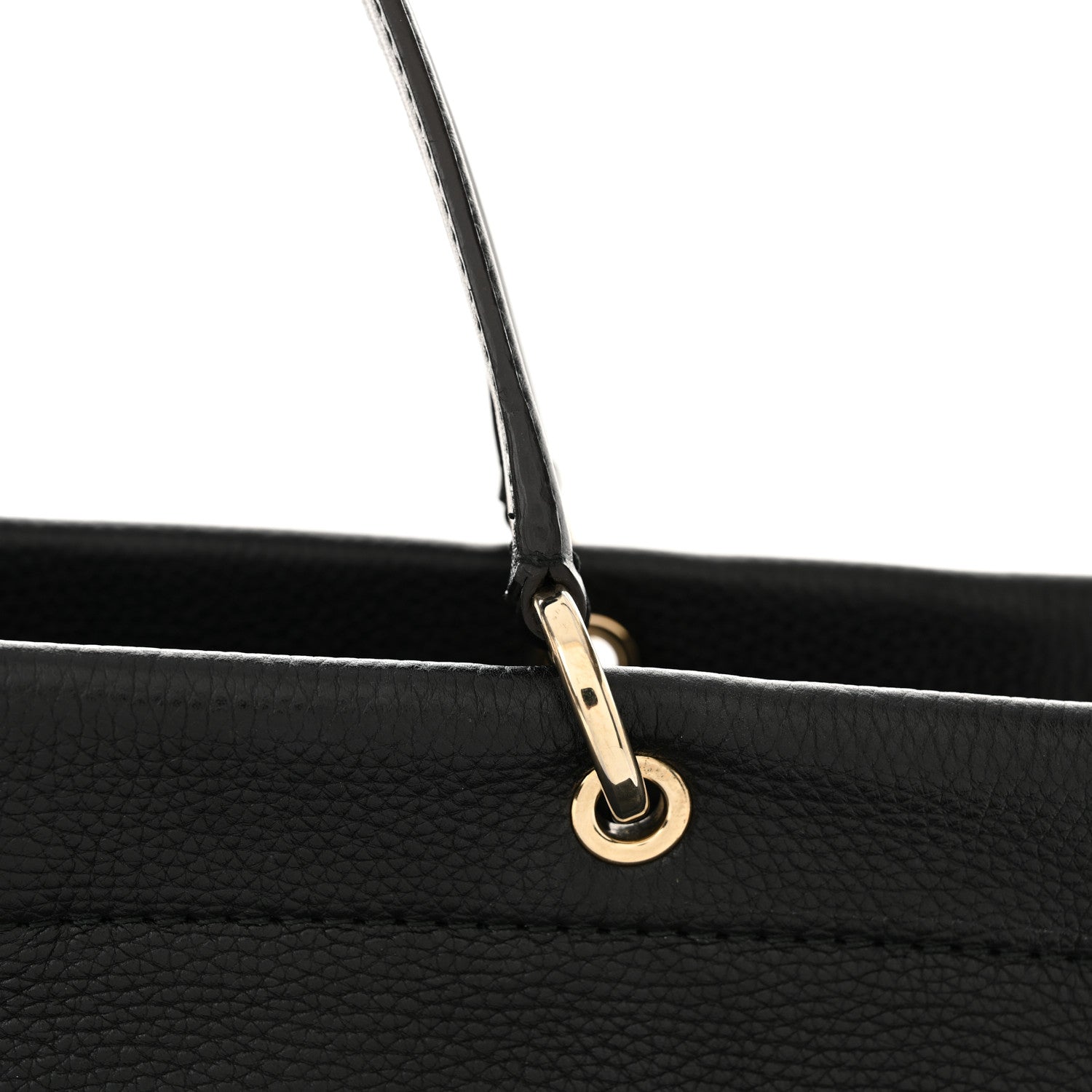 Salvatore Ferragamo Grained Calfskin Medium Meera Tote Black 11 of 12