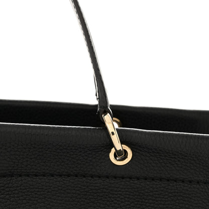 Salvatore Ferragamo Grained Calfskin Medium Meera Tote Black 11 of 12