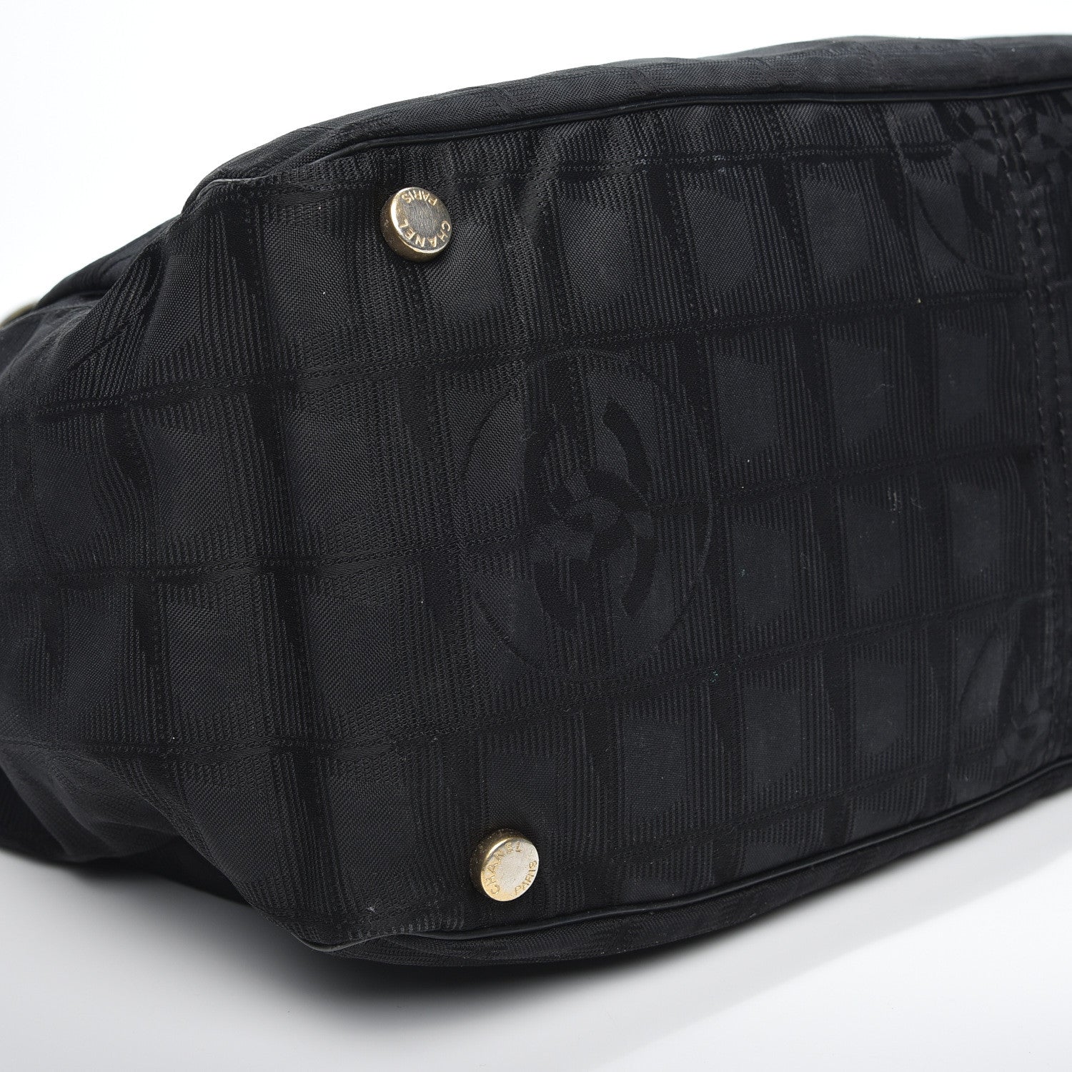 Chanel Nylon Large Travel Tote Black 5 of 12