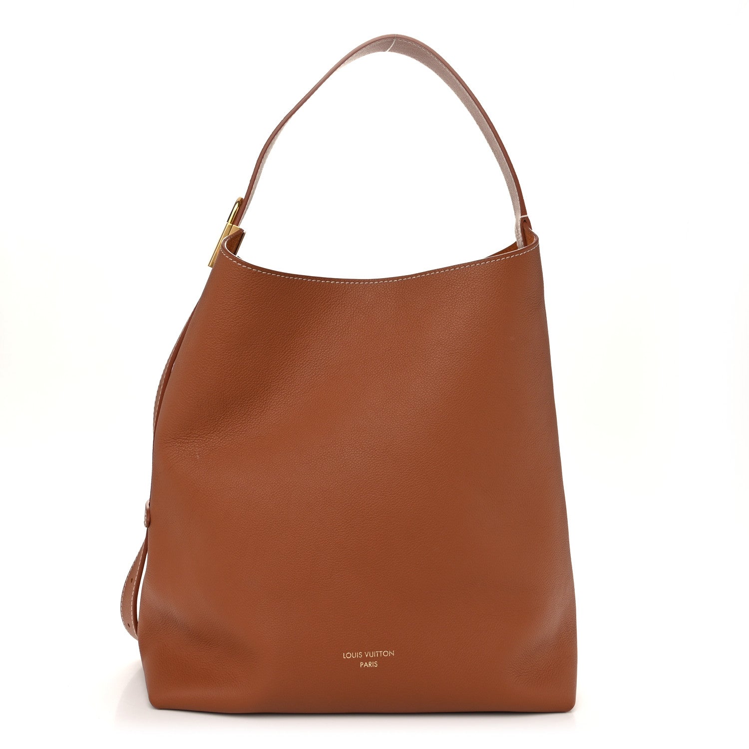 Louis Vuitton Grained Calfskin Low Key Hobo MM Cognac 1 of 10
