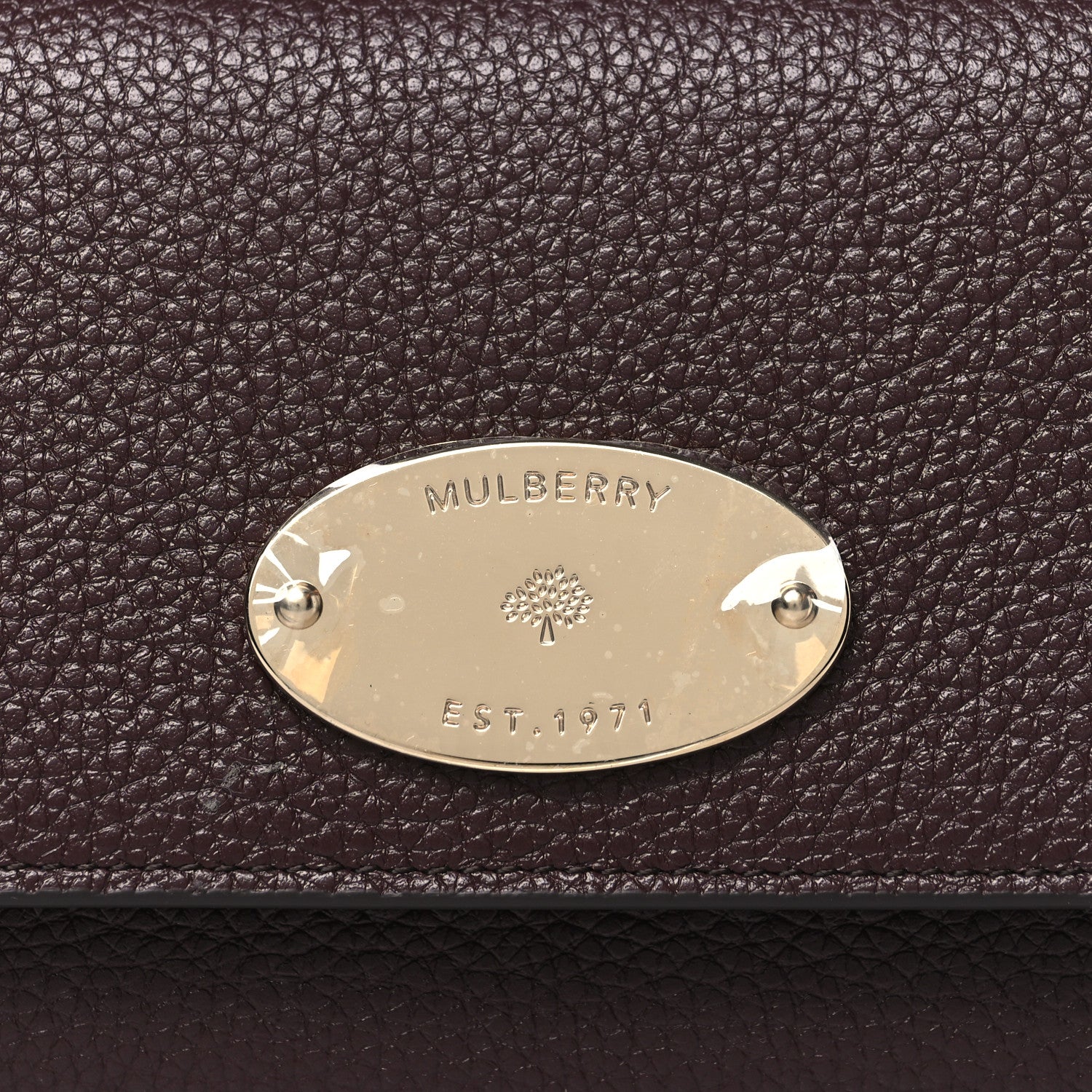 Mulberry Heavy Grain Calfskin Continental Wallet Oxblood 7 of 7