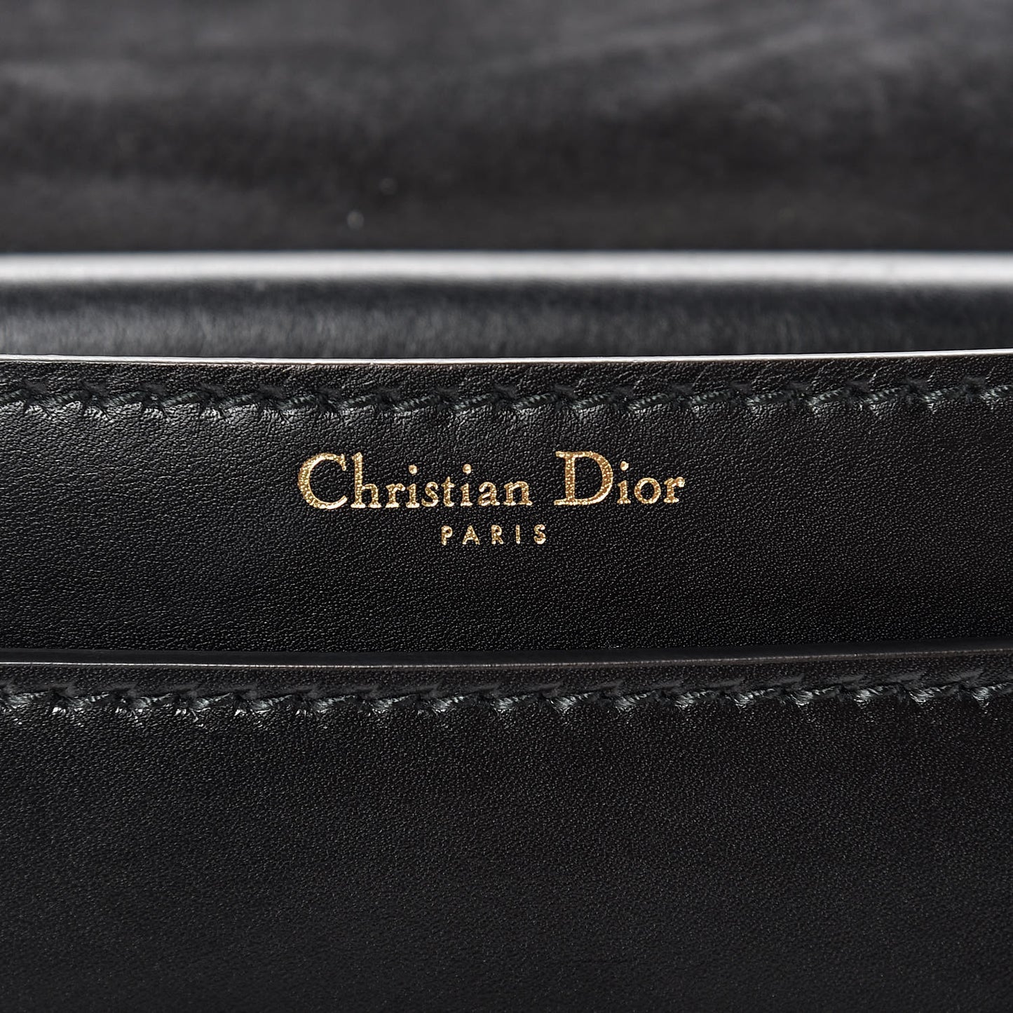 Calfskin J'Adior Chain Flap Bag Black
