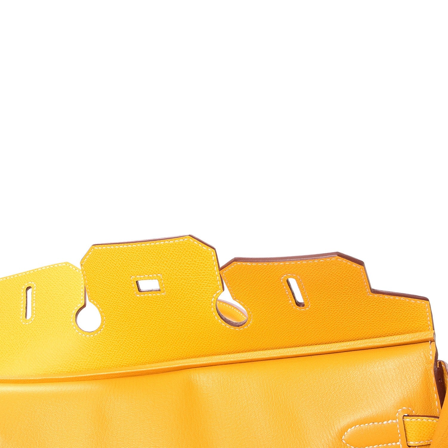 Hermes Epsom Horseshoe Birkin 35 Jaune 9 of 44