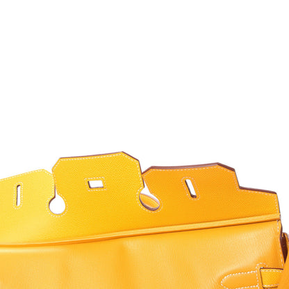 Hermes Epsom Horseshoe Birkin 35 Jaune 9 of 44