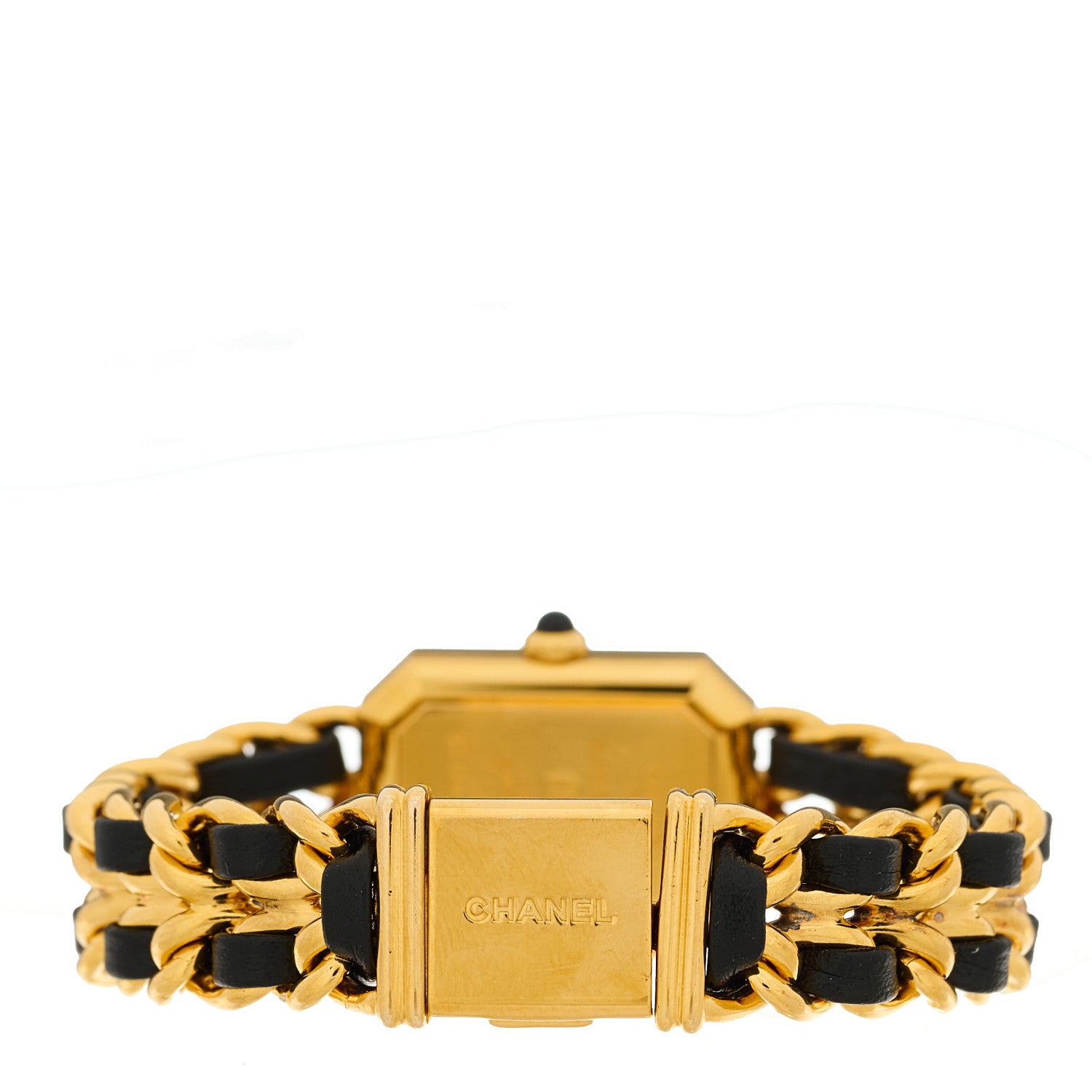 Chanel Stainless Steel Lambskin 20mm Chain Premiere Quartz Watch Gold M 3 of 4