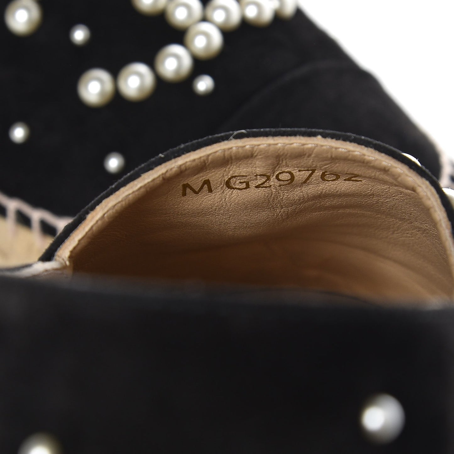 Suede Pearl CC Espadrilles 37 Black