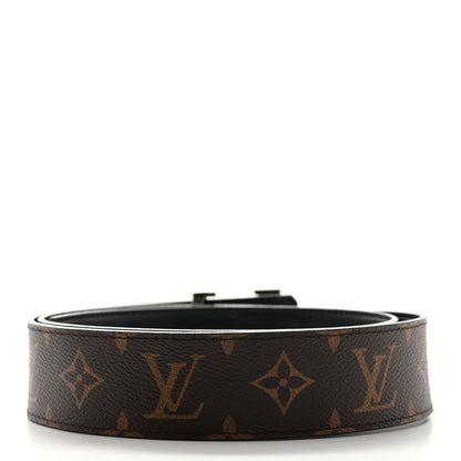 Louis Vuitton Calfskin Monogram 40mm LV Initiales Reversible Belt 95 38 Black 4 of 12