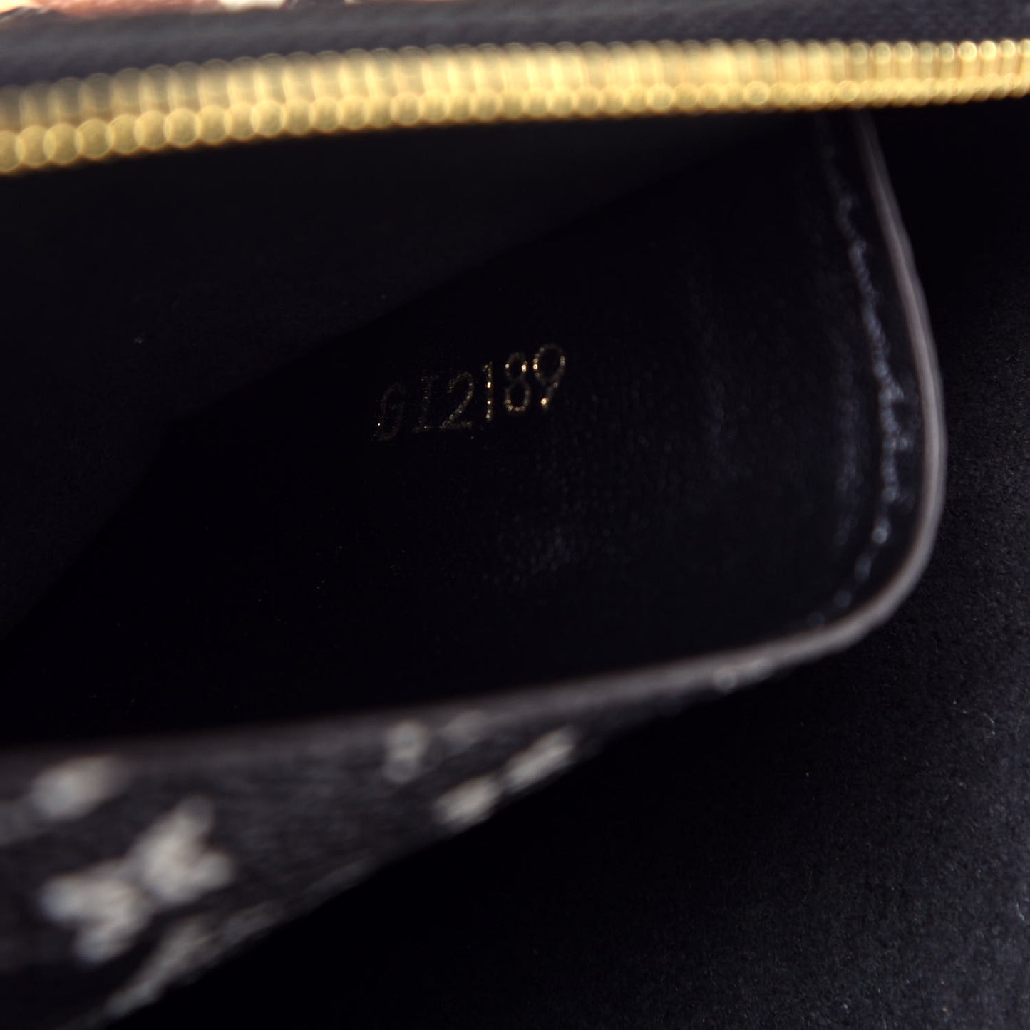 Monogram Giant Jungle Pochette Double Zip Black
