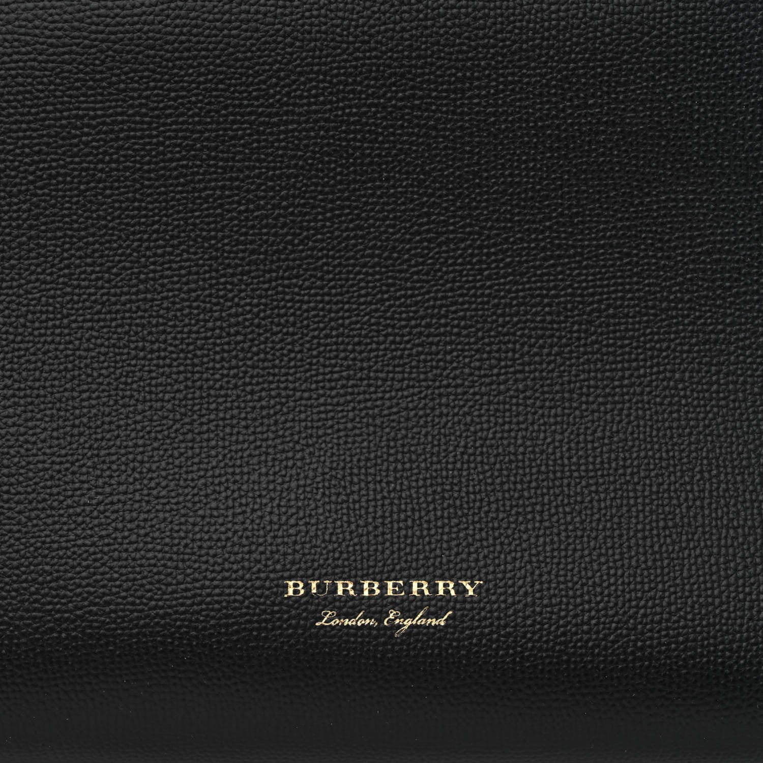 Burberry Derby Calfskin House Check Medium Banner Tote Black 9 of 11