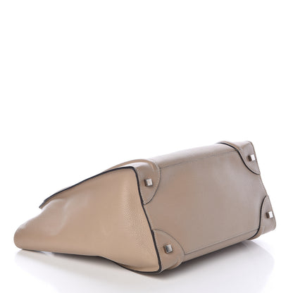 Celine Drummed Calfskin Mini Luggage Dune 4 of 9
