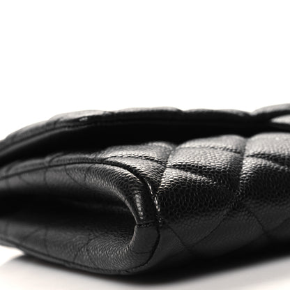 Chanel Caviar Quilted Clutch With Chain Flap Black 9 of 11