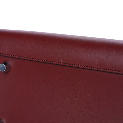 Celine Smooth Calfskin Micro Bi-Color Braided Belt Bag Red Wood 11 of 11