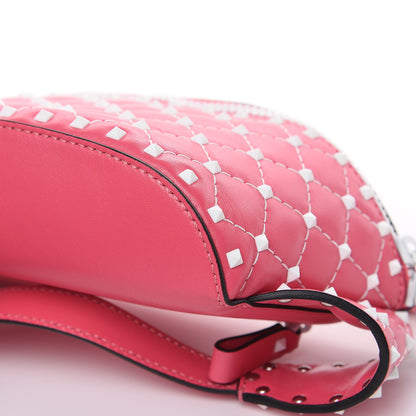 Valentino Garavani Lambskin Free Rockstud Spike Belt Bag Shadow Pink 8 of 8