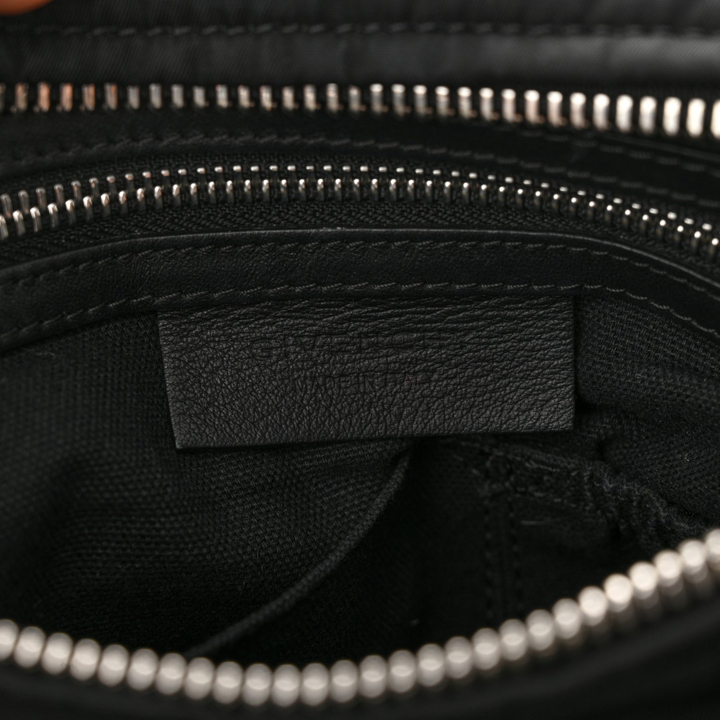 Nylon Logo Small Pandora Black White
