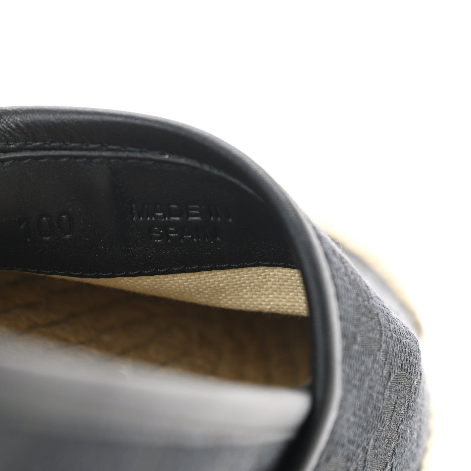 Gucci Monogram Espadrilles 40 Black 7 of 9