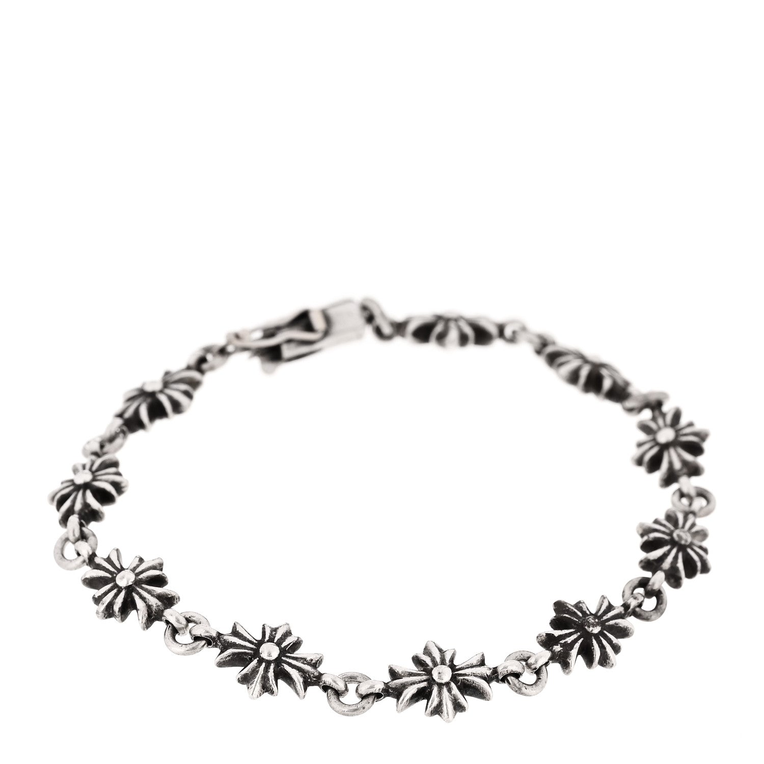 Chrome Hearts Sterling Silver Tiny E CH Plus Bracelet 1 of 4