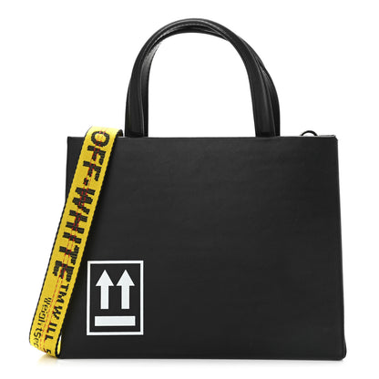 Off-White Calfskin Small Box Bag Tote Black 1 of 10