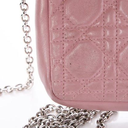 Christian Dior Lambskin Cannage New Lock Pouch Magnolia 11 of 13