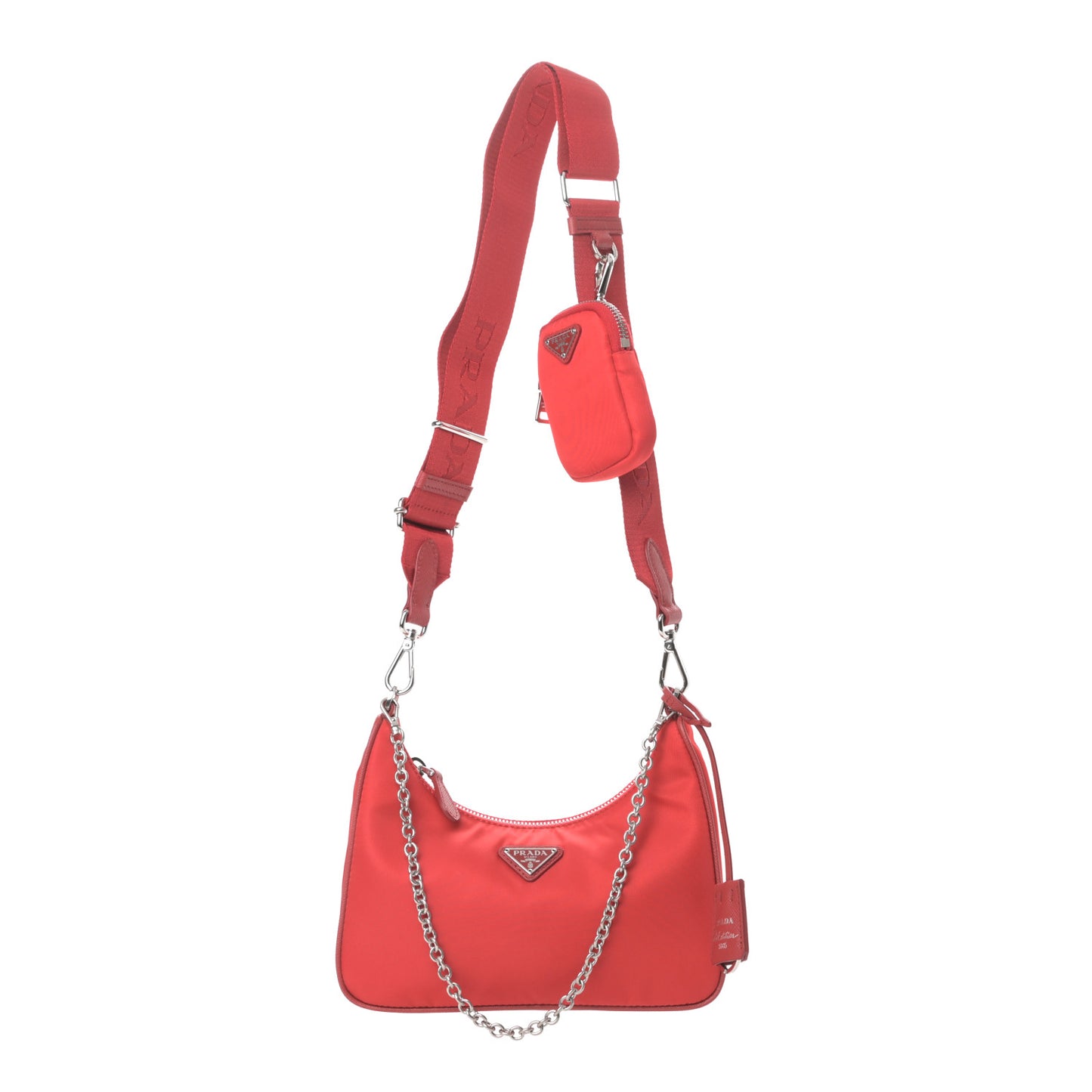 Nylon Re-Edition 2005 Shoulder Bag Rosso