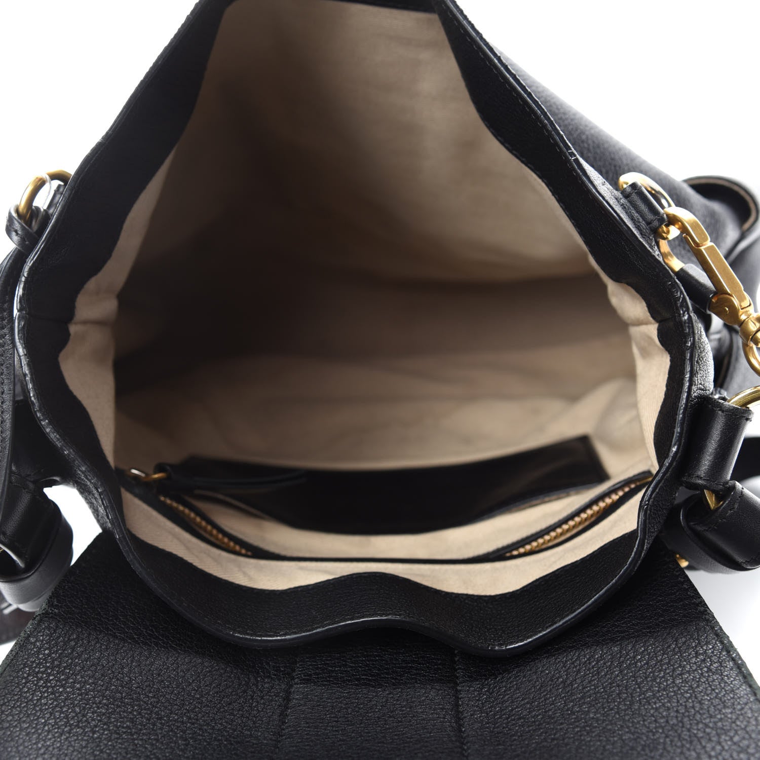 Chloe Grained Lambskin Calfskin Medium Lexa Shoulder Bag Black 5 of 14